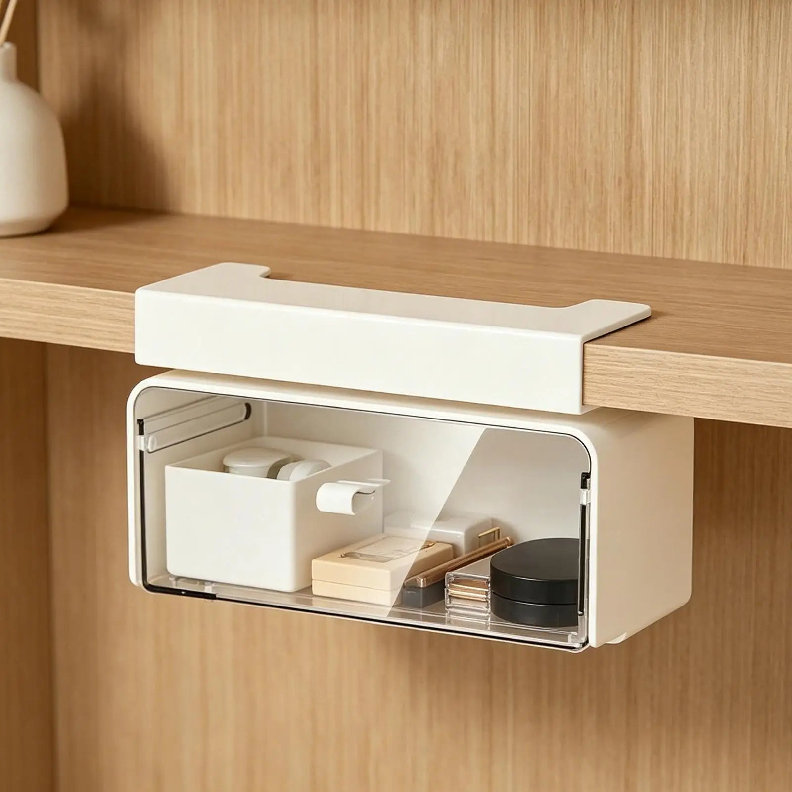 Under Cabinet Drawer Anti-moisture Bathroom Storage Organizer
