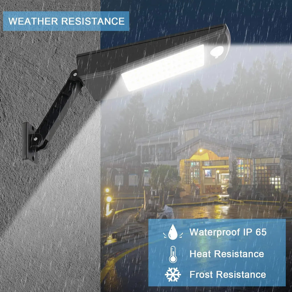 Solar Panel Light Outdoor Waterproof Street Rotable Pole Wall Zpaxo