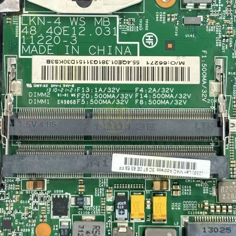 Lenovo Thinkpad W530 Laptop Motherboard 11220-3 QM77 DDR3 Mainboard