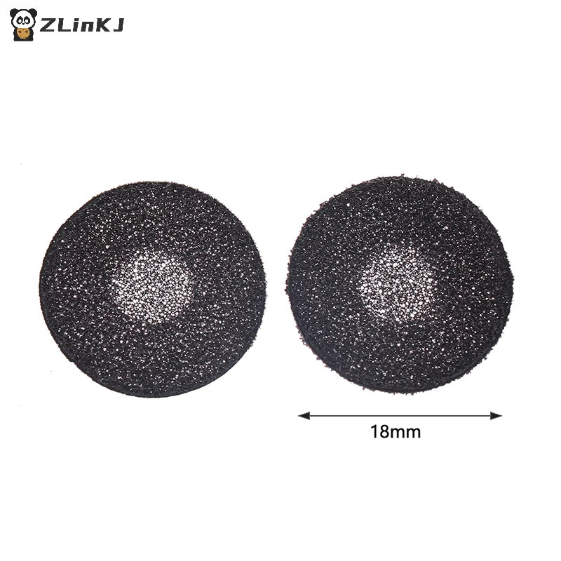 Lot Black Sponge Earmuffs Ear Eartips Headphone Protection Cover Flat Zpaxo