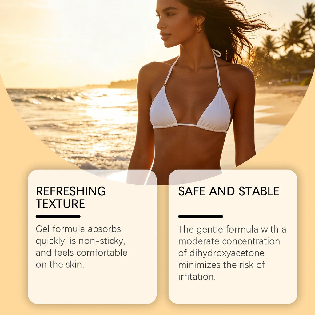 OceAura Carroten Tanning Gel – Streak-Free Sunless Self-Tanner Self Tanner Gel Zpaxo