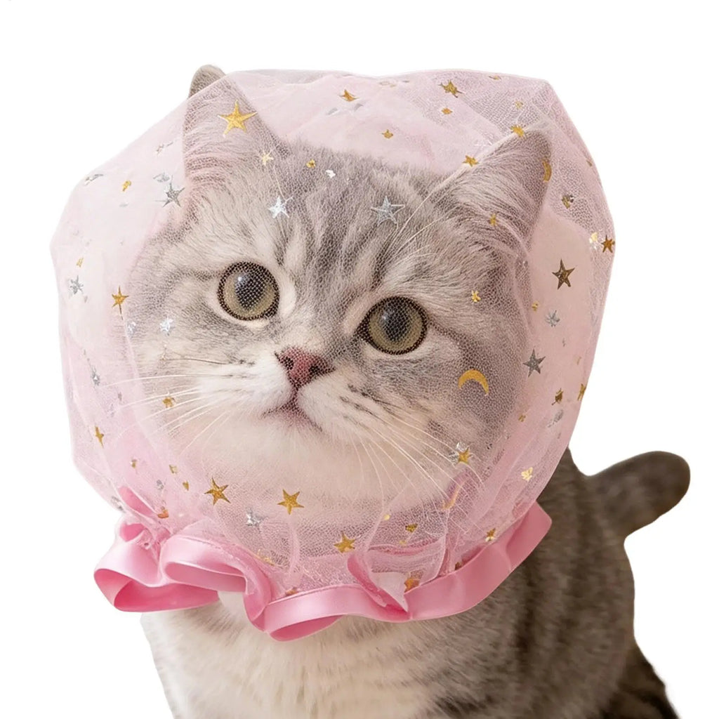 Waterproof Double-Layer Shower Caps Starry Sky Design Fashion Reusable Bathing Hat Kitchen Oil-proof Sanitary Hat Zpaxo