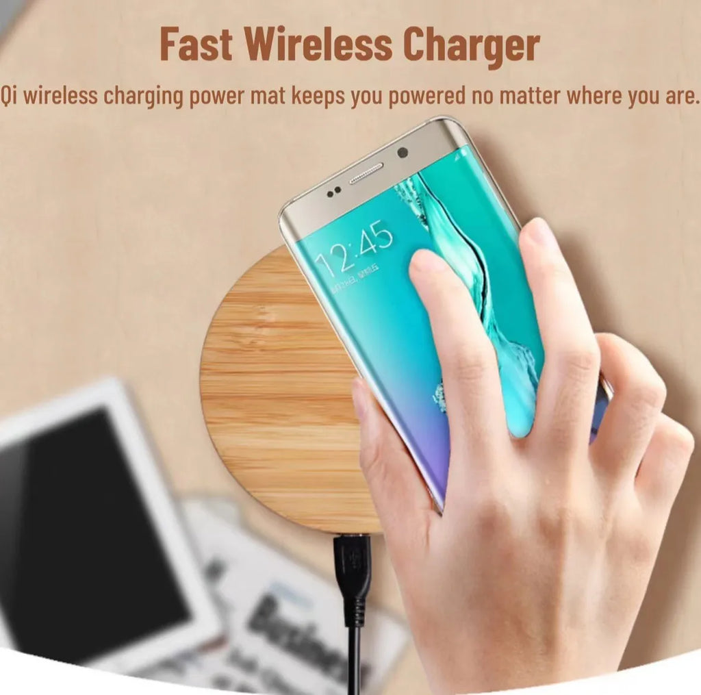 15W Qi Wireless Charger USB C Fast Charging Pad Iphone 15 14 13 12