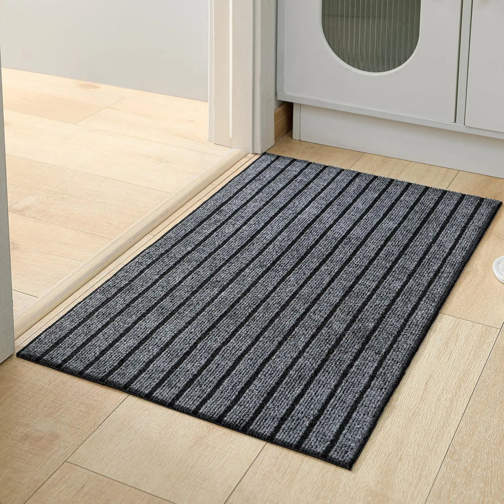 Modern Minimalist Square Floor Mat – Non-Slip & Machine Washable