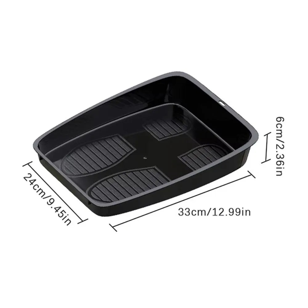 Anti-fouling Car Shoes Storage Tray Portable Plastic Under Seat Zpaxo