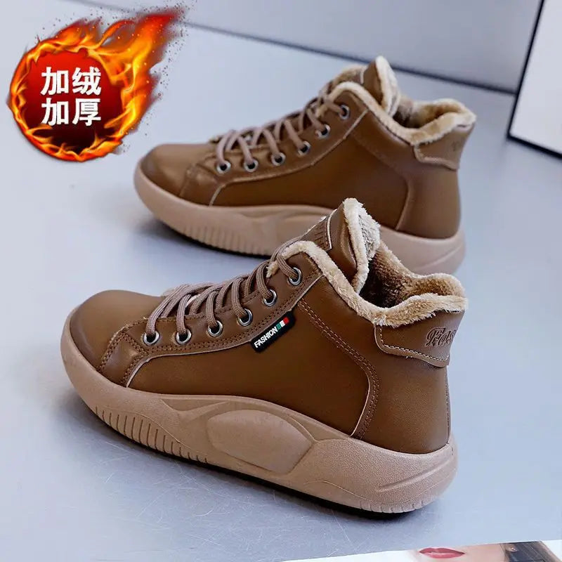CINESSD Version High-top Shoes Female Students Trend Casual Running Zpaxo