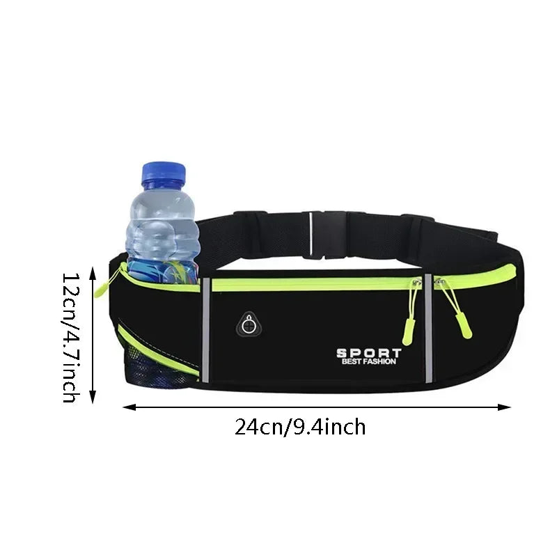 Reflective Sports Waist Bag – Running & Cycling Belt Pouch