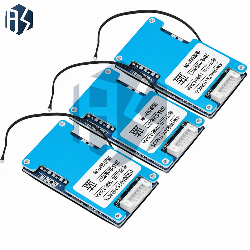 1PC 6S 22.2V Li-ion BMS Battery Protection Board – 15A/20A/25A Balanced Module with 6/8/10 MOS for Power Tools & E-bikes Zpaxo