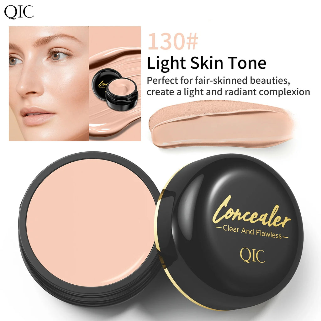 Waterproof Full Coverage Concealer for Tattoos, Scars - Natural Finish Foundation for All Skin Tones & Types Zpaxo Q527-130