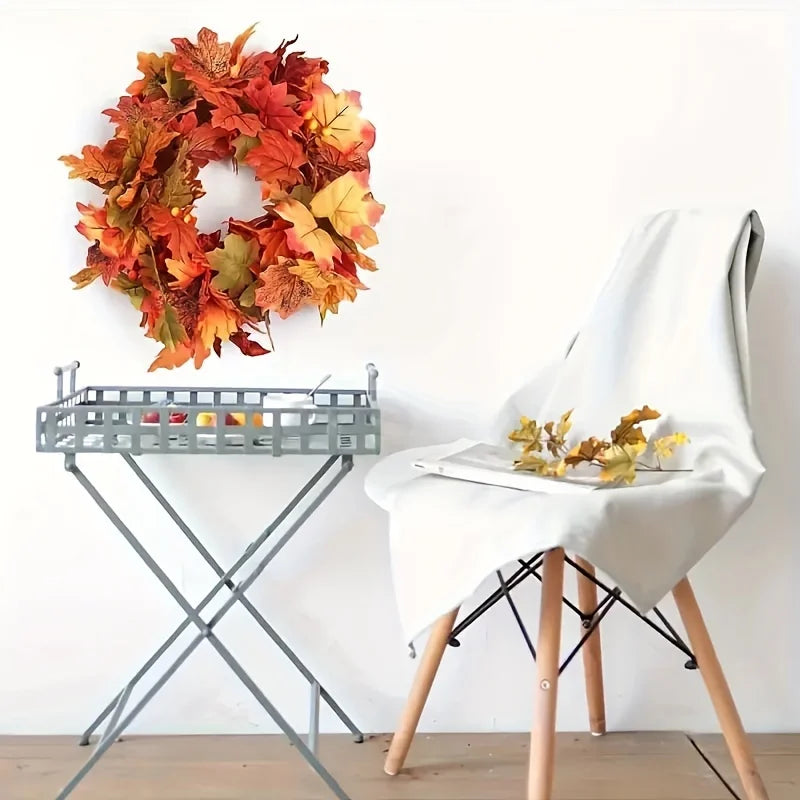 Autumn Maple Leaf Garland Artificial Hanging Vine Thanksgiving