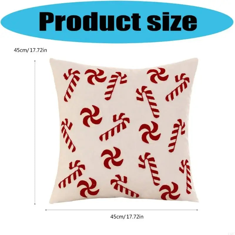 Decorative Velvets Cushion Cover Embroidered Snow Pattern Home