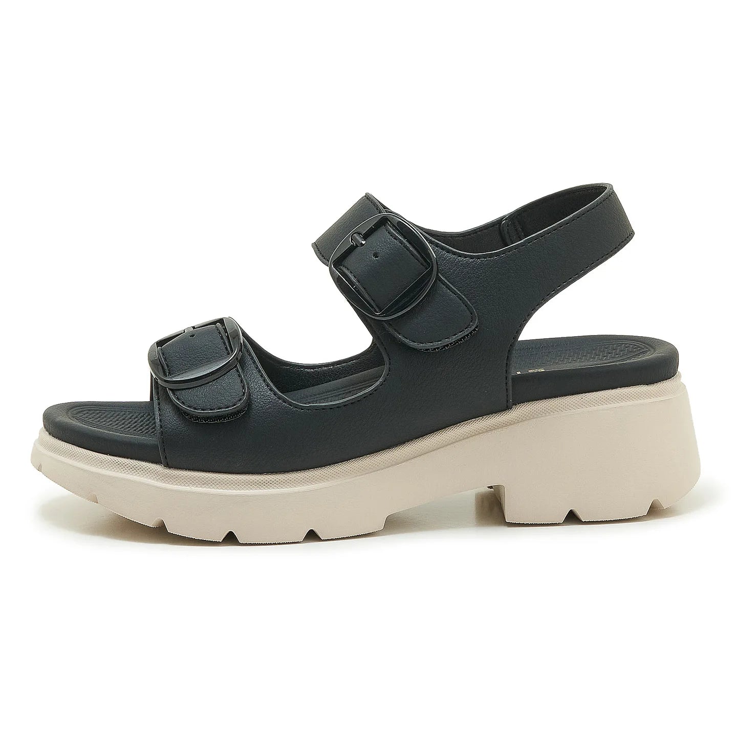 Womens Chunky Platform Sandals Adjustable Buckle Straps Nonslip Lug Zpaxo 325-1 Black 39 China Mainland