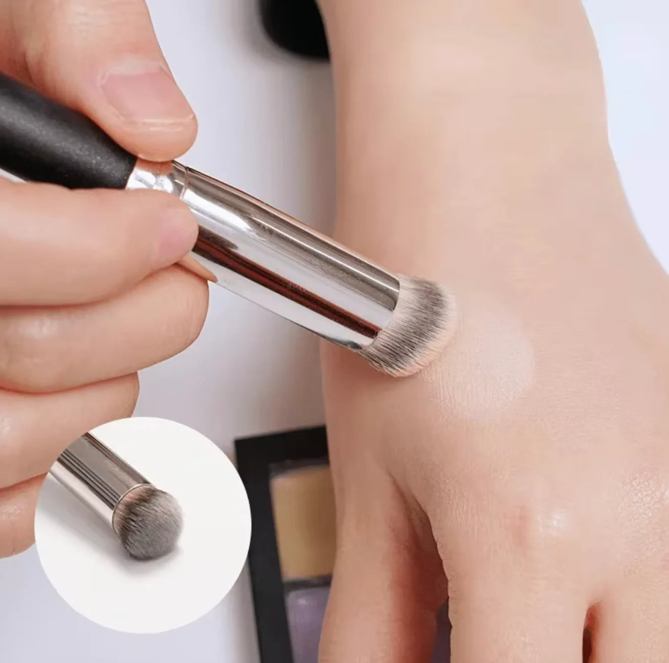 Foundation Concealer Brush Premium Contour Blusher Brushes Flawless Under Eye Dense Face Makeup Brush For Blending Zpaxo