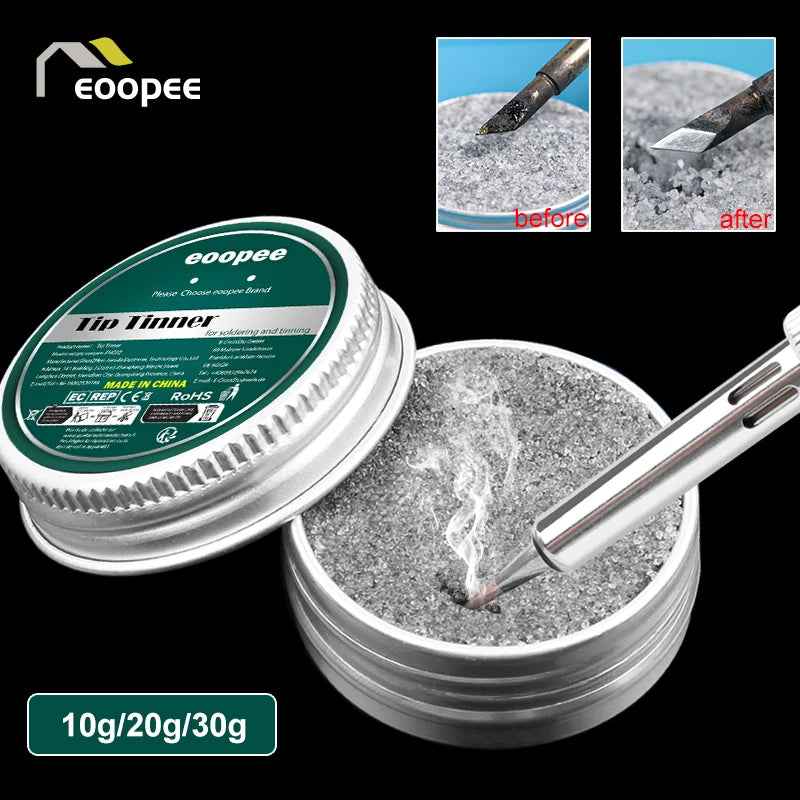 Eoopee Soldering Iron Tip Refresher Non-stick Tin Solder Cream Clean