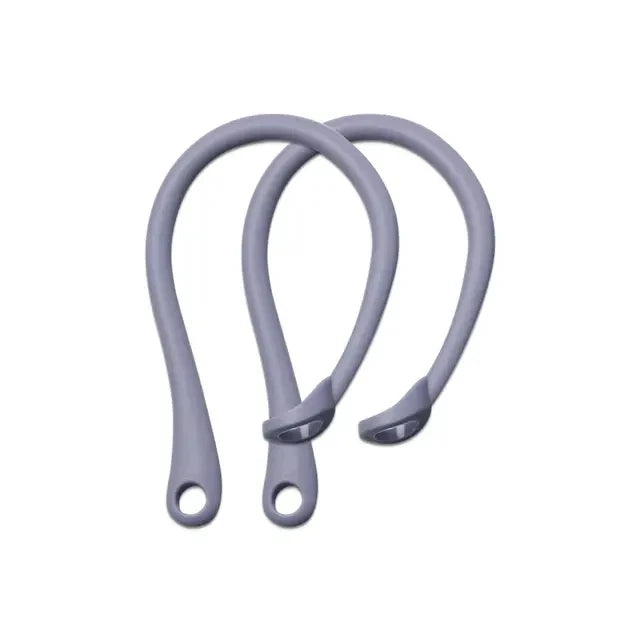 1 Pair Silicone Anti-lost Ear Hook For Apple AirPods 1 2 3 4 Pro Sport Anti-drop Ear Hook Wireless Bluetooth Earphones Accessory Zpaxo Gray