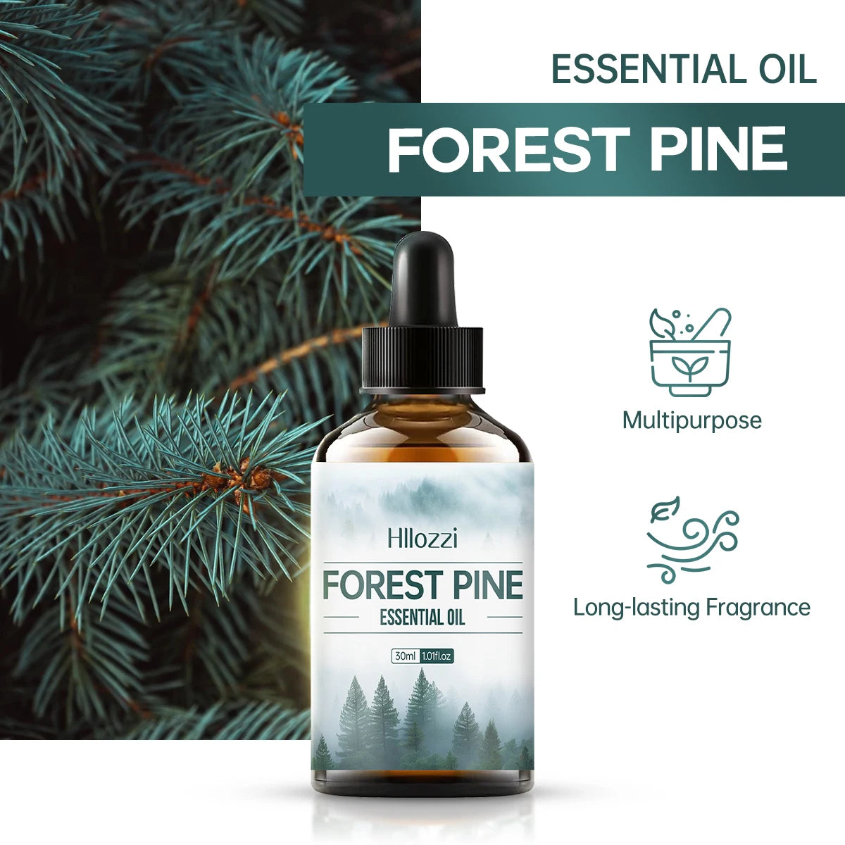 Forest pine essential oil, with its woody aroma, is suitable for diffusers and humidifiers and can also be used for body massage Zpaxo
