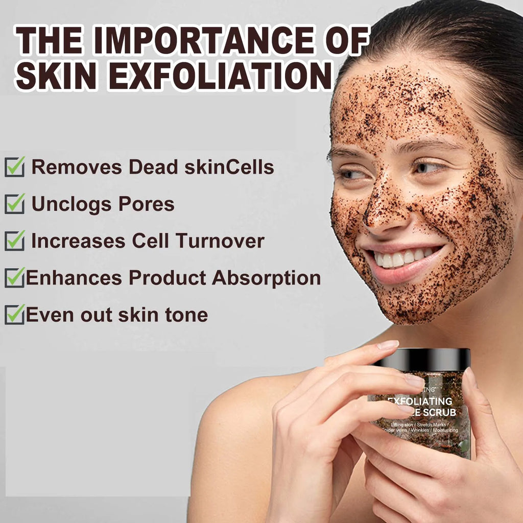Jaysuing Coffee Body Scrub – Exfoliate, Soften & Brighten Skin Body Exfoliating Scrub Zpaxo