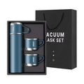 Coffee Thermos Stainless Steel Vacuum-Insulated Water Bottle, 500ml/16.9oz Insulated Bottle with Cup for Hot & Cold Drink Travel Zpaxo blue