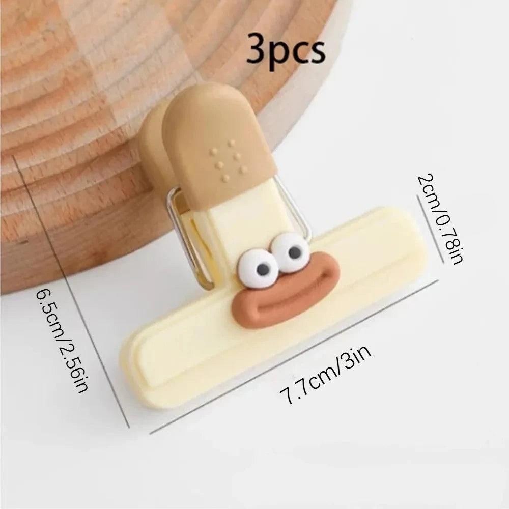 Creative Face Bag Sealing Clips – Fun Food Storage Clips