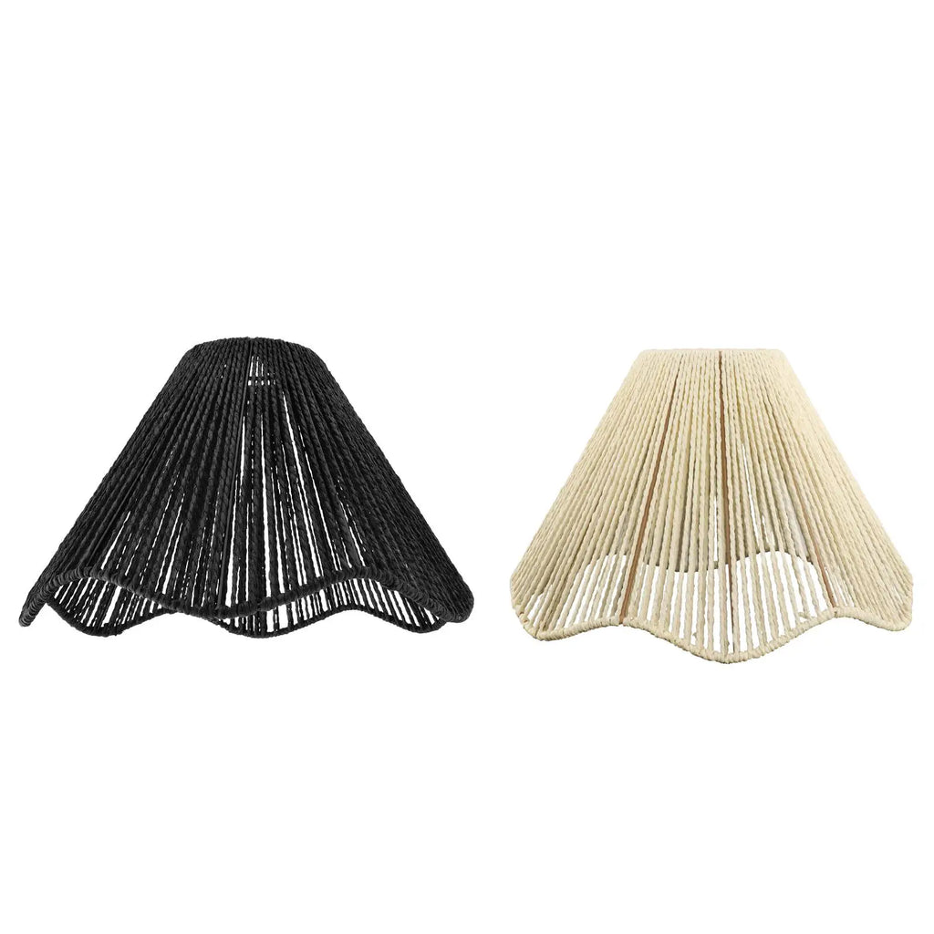 Woven Lampshade Pendant Light Cover Dustproof Lamp Shade Bohemian Light Shade for Dining Table Living Room Bedroom House Zpaxo