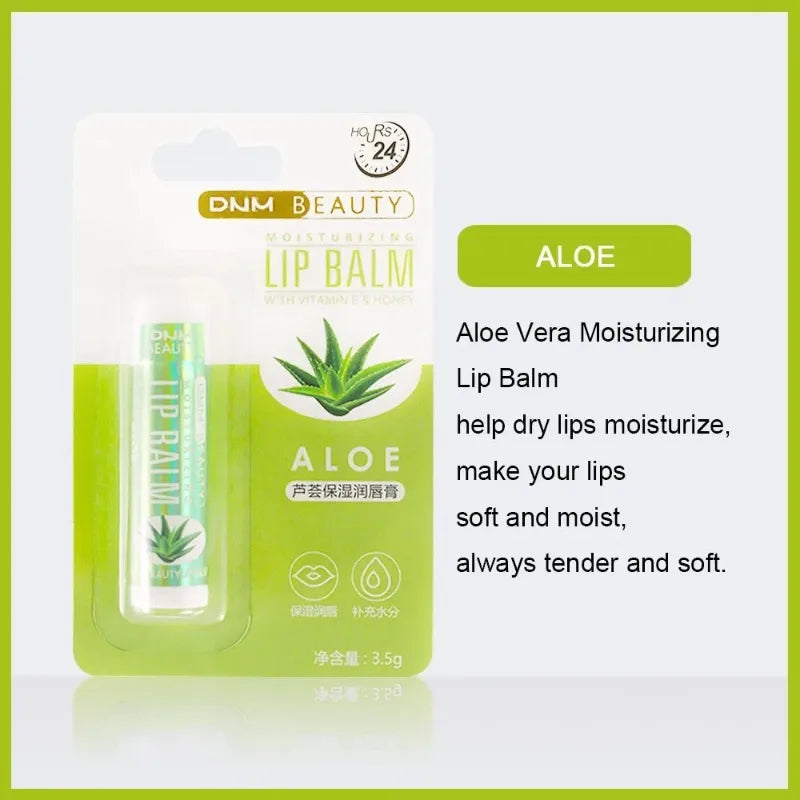 18 Flavors Fruit Lip Balm Oil Moisturizing Long-lasting Gloss Clear Zpaxo Aloe