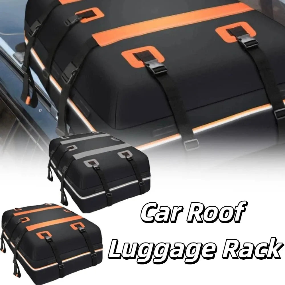 Waterproof PVC Car Roof Bag 15 Cubic Feet Heavy Duty Rooftop Cargo Zpaxo
