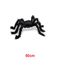 30 90 150 Halloween Giant Spider Big Plush Black Spiders Party Decor