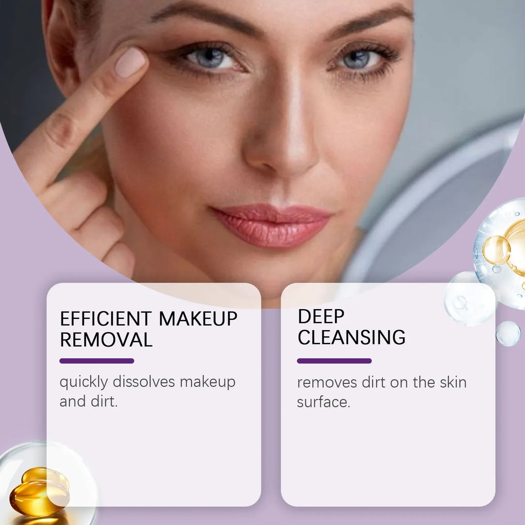 Grape Seed Cleansing Oil Makeup Remover – Sensitive Skin Facial Cleansing Oil Zpaxo