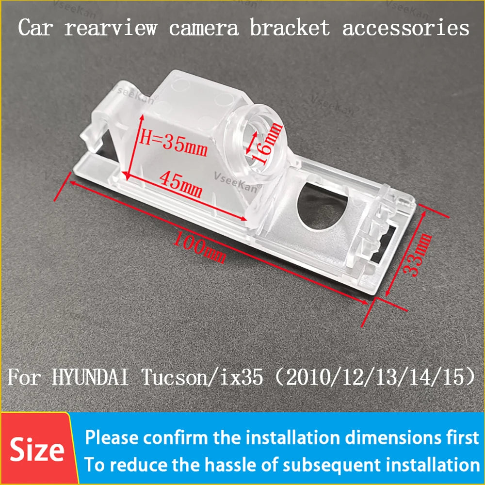 HYUNDAI Tucson IX35 Rear View Camera Install Bracket License Plate Zpaxo