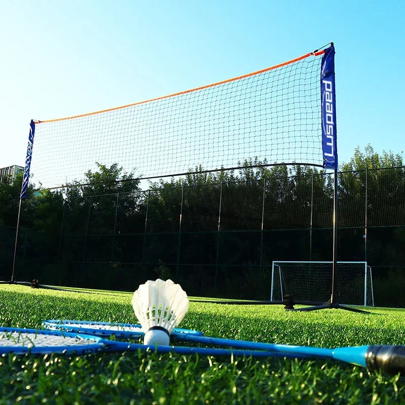 Portable Folding Standard Professional Badminton Net Indoor Outdoor Sports Volleyball Tennis Training Square Nets Mesh Zpaxo