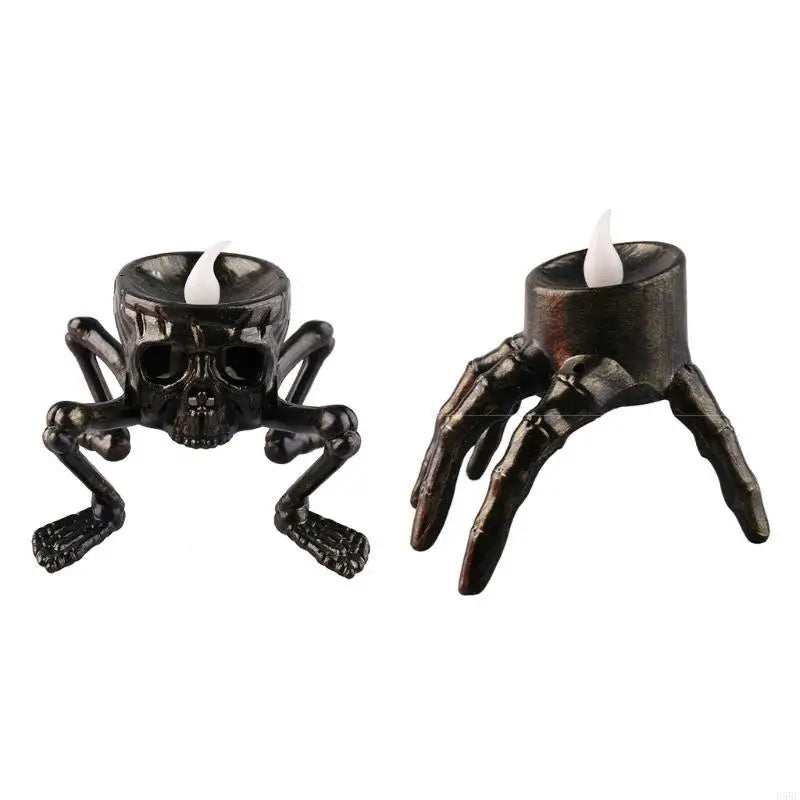 Eerie Glowing Skeleton Foot Lamp LED Effect Durable Halloween Light