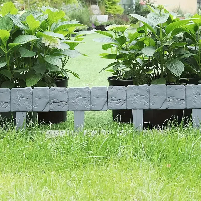 5pcs Foldable Plastic Garden Fence - Landscape Border for Yard, Lawn, Autumn Decor | Easy Install Outdoor Divider for Vegetable Zpaxo