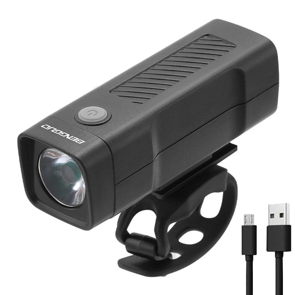 Bike Front Light USB Rechargeable Handlebar Waterproof Cycling 3
