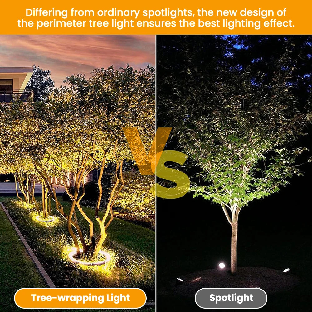 LED Outdoor Tree Hugging Lamp IP65 Waterproof 200V Spotlight Night Decor DIY Assemble Tree Holding Lighting Lamp For Garden Zpaxo
