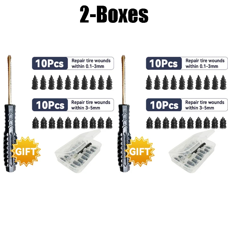 Vacuum Tyre Repair Nail Motorcycle Car Trucks Scooter Bike Tire Zpaxo 2 Boxes