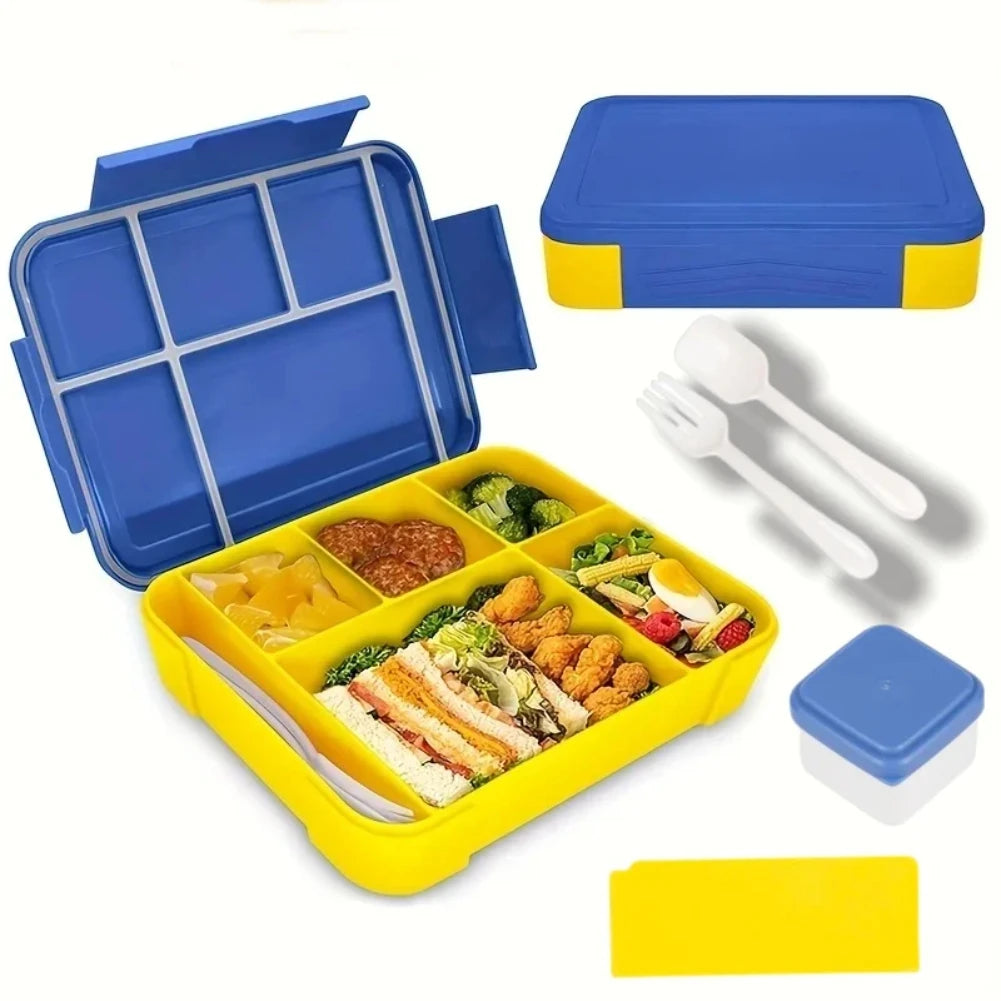 1330ml Bento Lunch Box – 6-Compartment Leakproof Food Container Bento Lunch Box Zpaxo