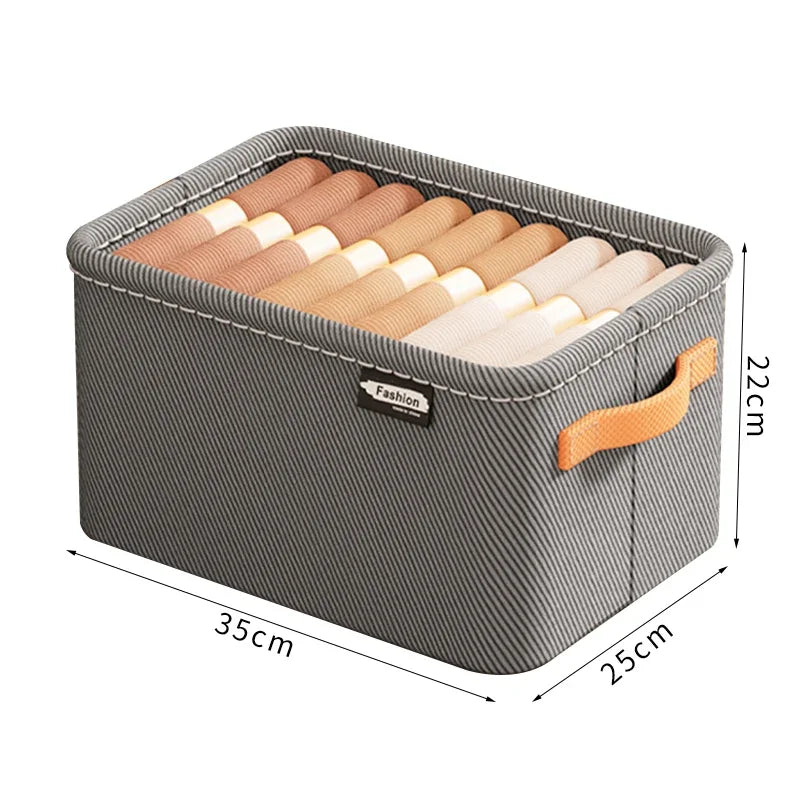 1/2/3PCS Collapsible Clothing Organizer Closet Clothes Pants Storage Organizer Closet Organizer Drawer Organizer Toy Storage Zpaxo Grey- Medium