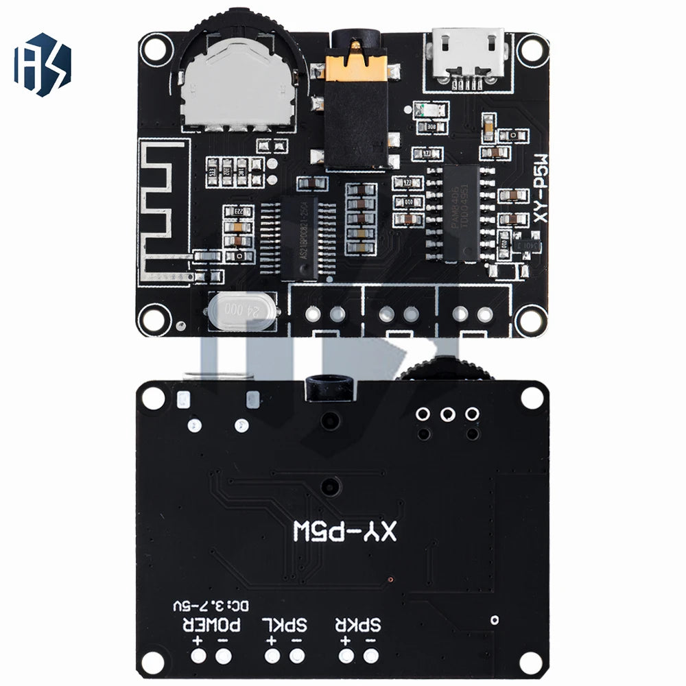 5W+5W PAM8406 Bluetooth 5.0 DC3.7-5V stereo audio power amplifier module XY-P5W for Arduino diy kit Zpaxo