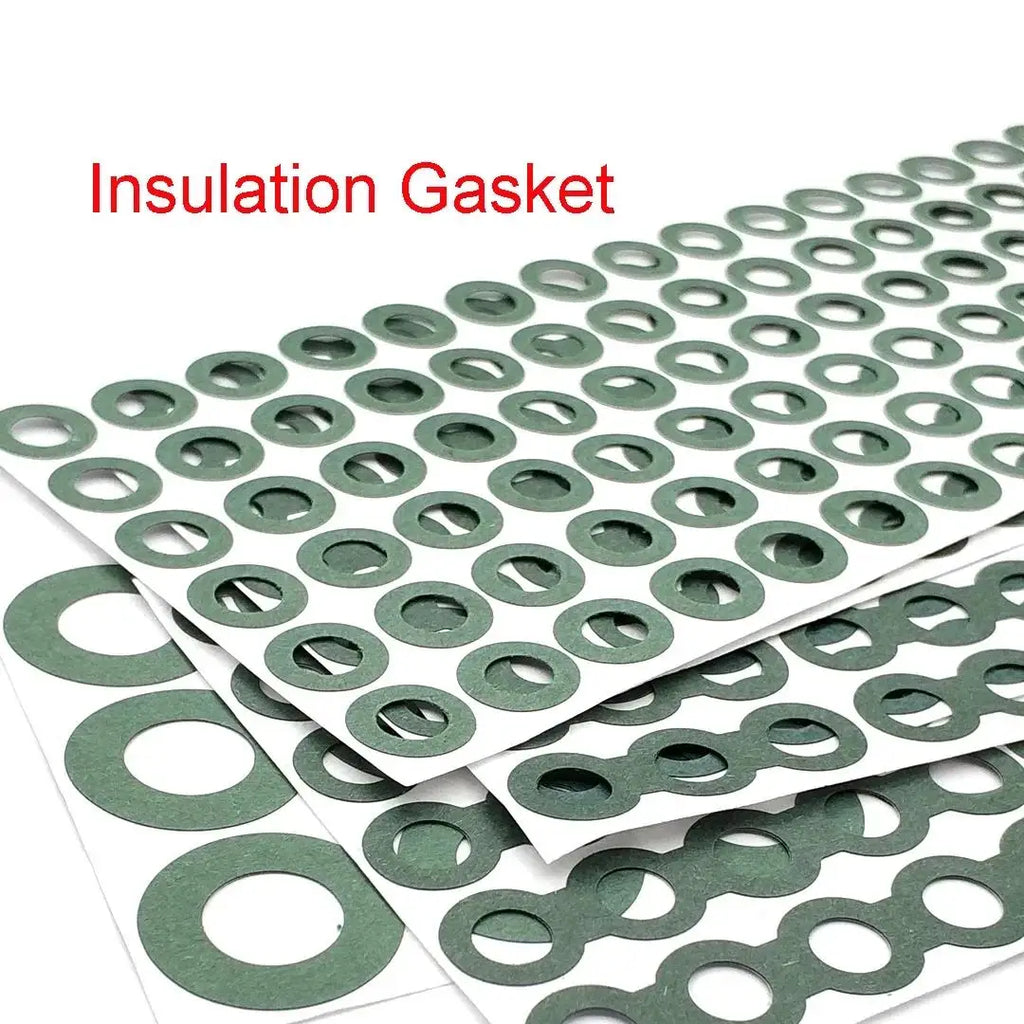 25/100pcs 18650 21700 Li-ion Battery Insulation Gasket Barley Paper Battery Pack Cell hollow Insulating Electrode Insulated Pads Zpaxo