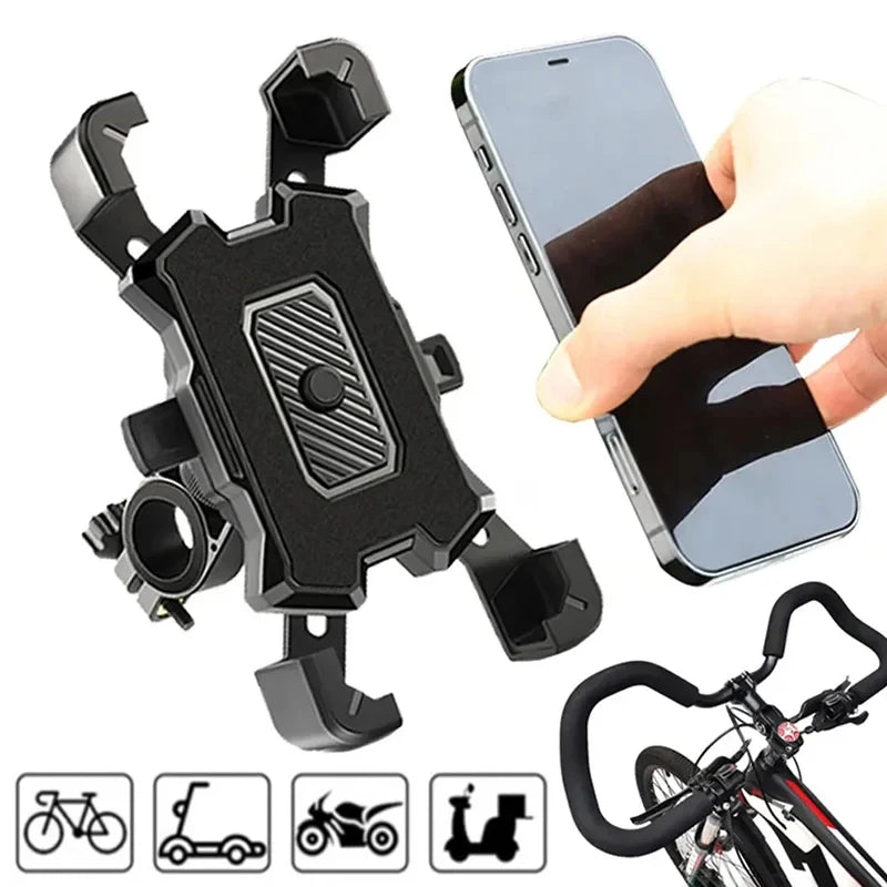 360 Degrees Rotate Electric Bicycle Phone Holder for IPhone 15 14 Riding MTB Bike Moto Motorcycle Stand Bracket Non-slip Cycling Zpaxo
