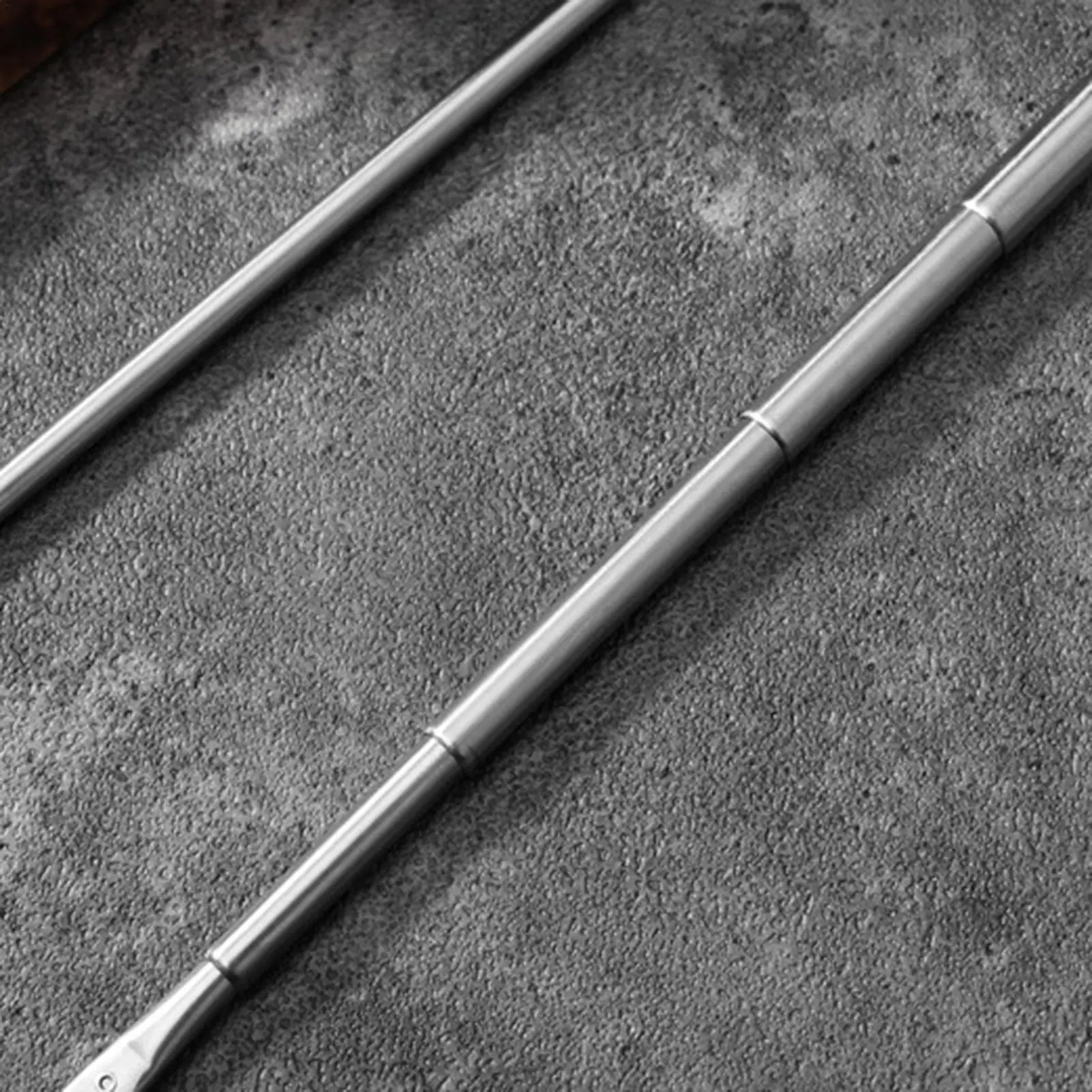 Stainless Steel Telescoping Fork Long Handle Barbecue Tool Camping