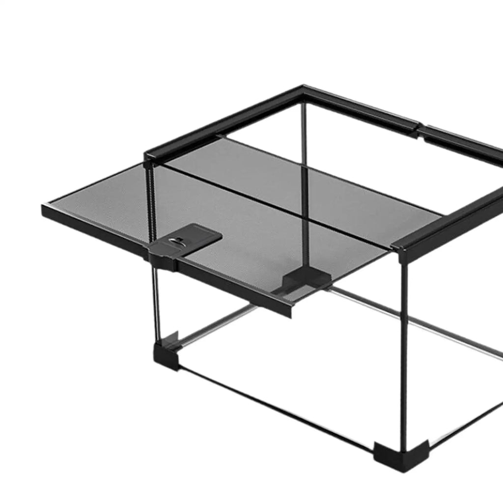 Reptile Enclosure Terrarium Transparent Sturdy Habitat Cage Breeding Zpaxo