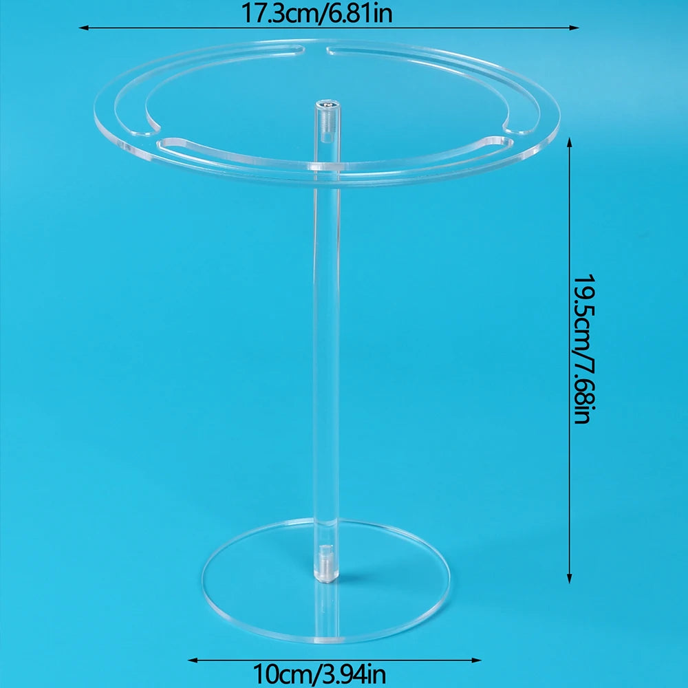 Acrylic Sunglasses Holder Stand 360 Rotating Eyeglasses Display Rack Tabletop Glasses Storage Organizer Zpaxo Transparent 1 Set
