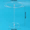 Acrylic Sunglasses Holder Stand 360 Rotating Eyeglasses Display Rack Tabletop Glasses Storage Organizer Zpaxo Transparent 1 Set