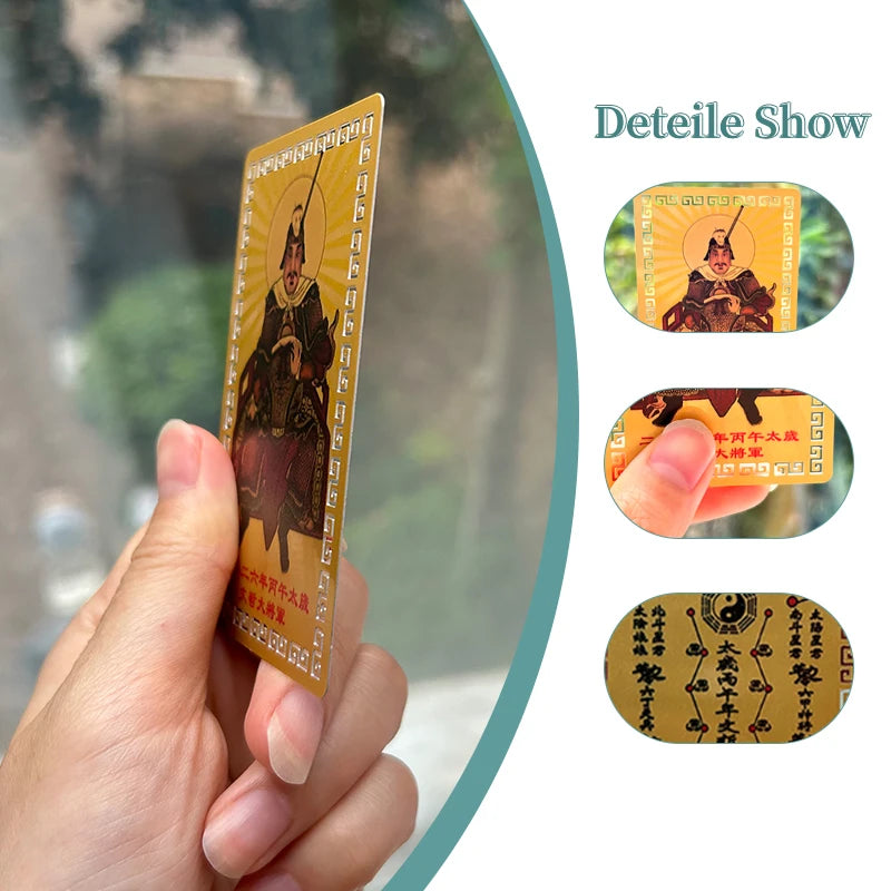 1 2 2026 Tai Sui Card Taoism Amulet Bring Good Luck Wealth Feng Shui Zpaxo