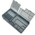 Double Layer Electronic Component Storage Box | Multi-Grid Organizer