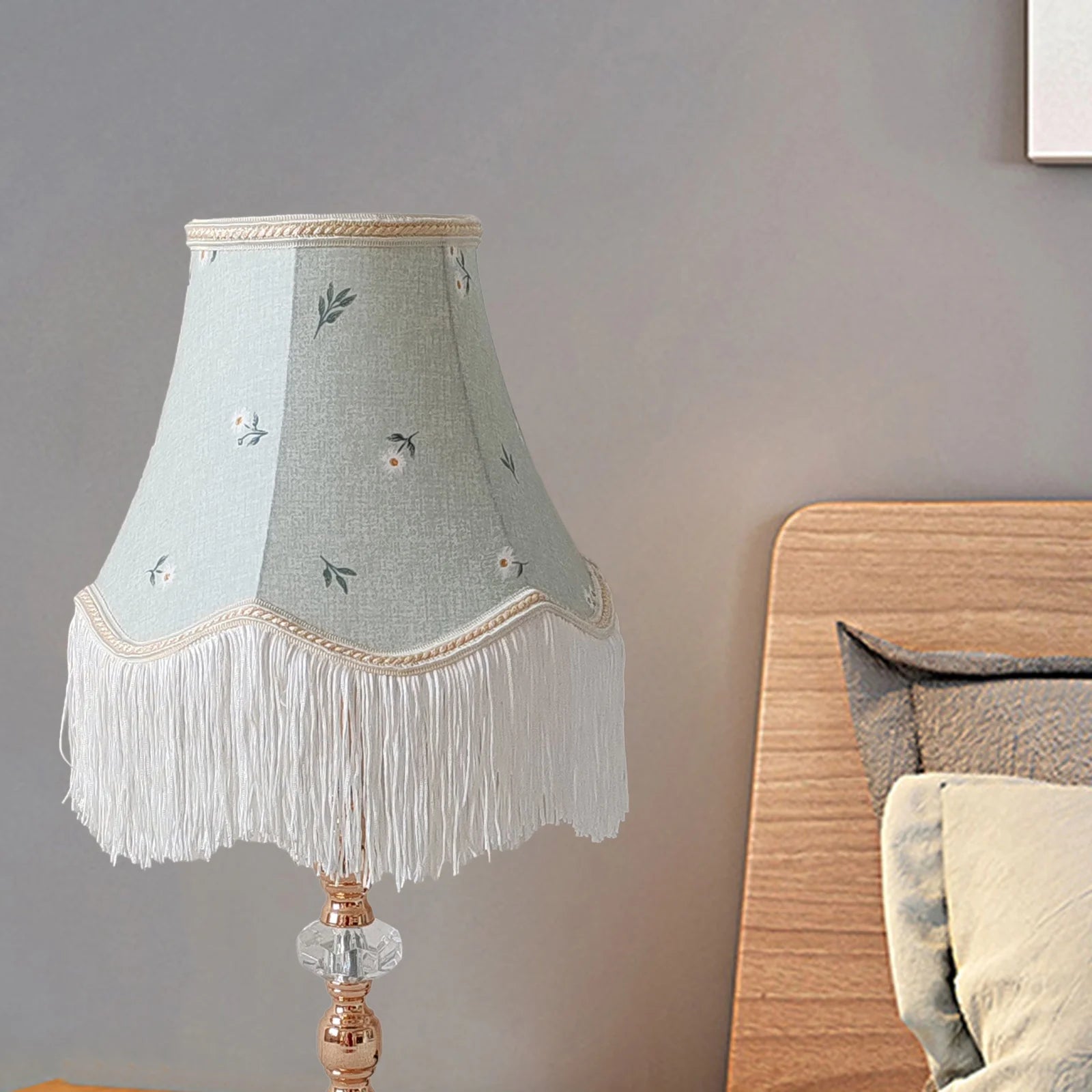 Tabletop Lamp Shade Tassel Floor Light Cover Creative Fabric Zpaxo