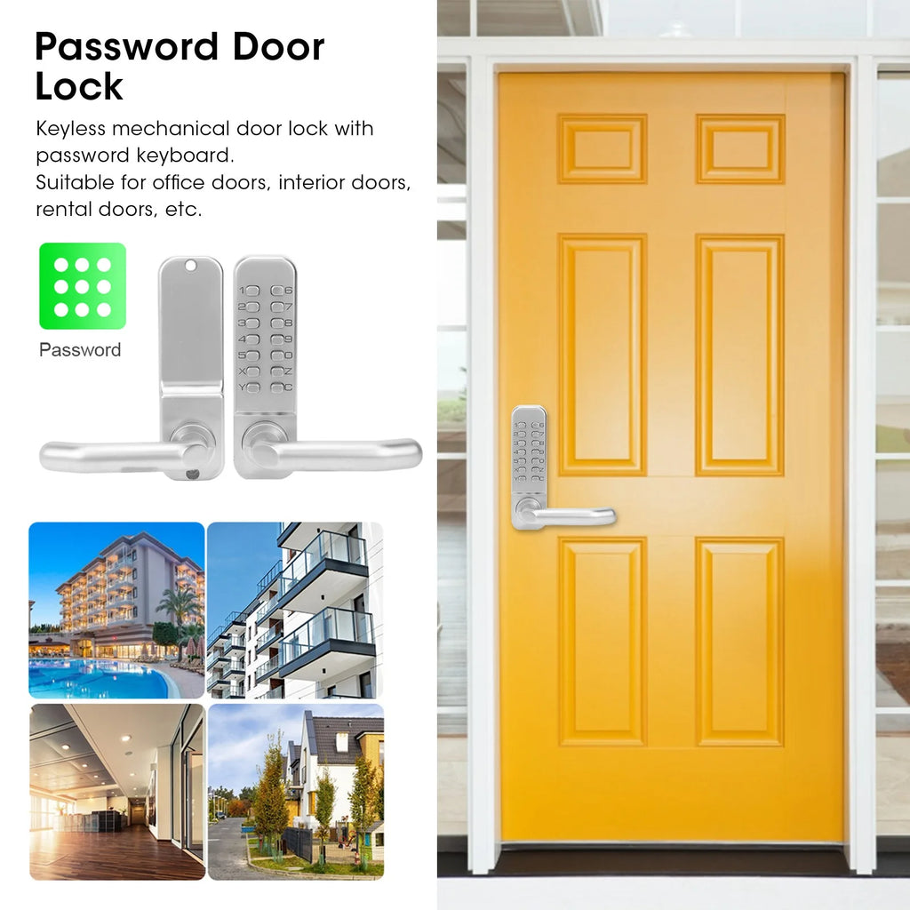 Home Security Device Keyless Entry Smart Mechanical Door Lock Digital