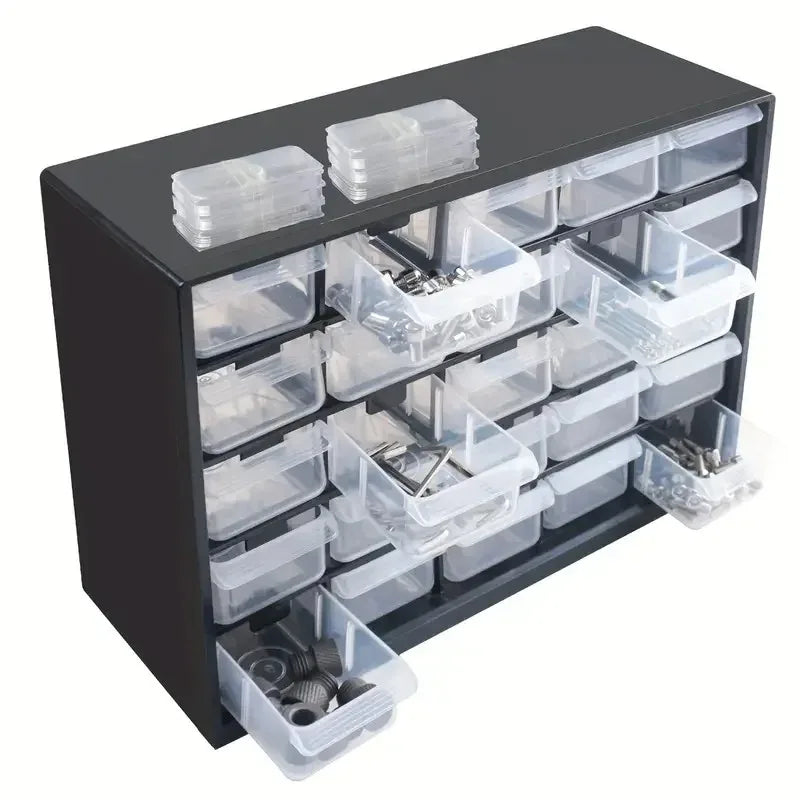 Multi-grid Drawer Parts Box Wall-mounted Combined Component Tool