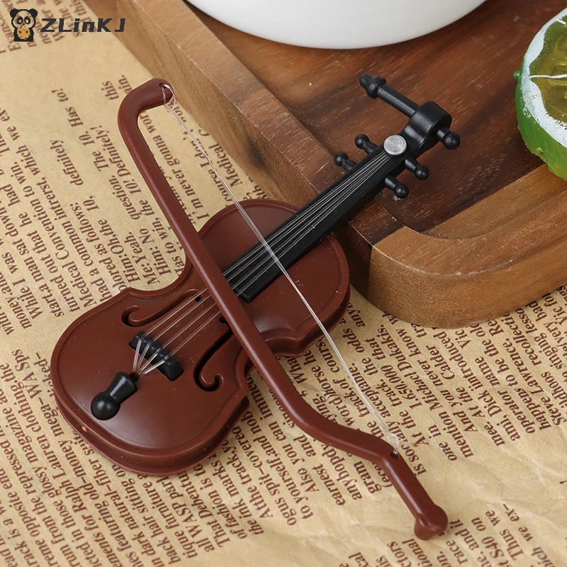 ▶Dollhouses Mini Violin Model Miniature Musical Instrument Decoration Accessories Zpaxo